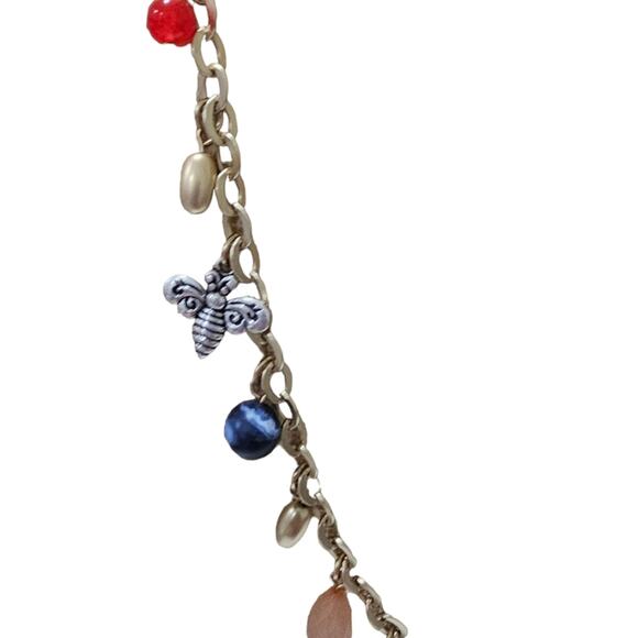 Chico's Charm Bumblebee Star Heart Ladybug Necklace New! - Picture 5 of 11